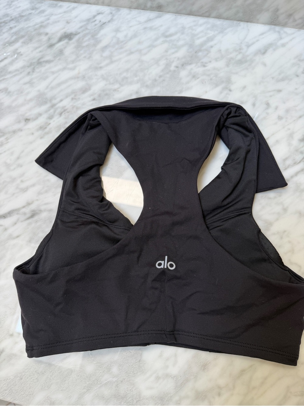 ALO Yoga Black Racerback Sports Bra